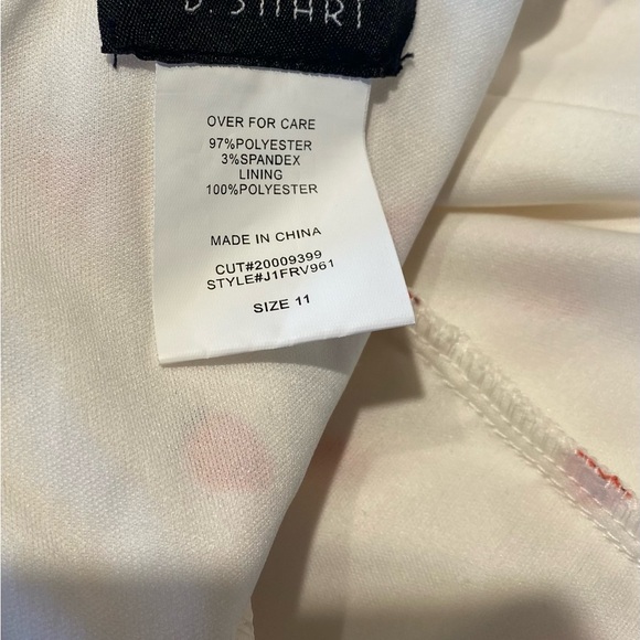 B. Smart like new dress beige color and size 11 with strawberry print. - Picture 6 of 7